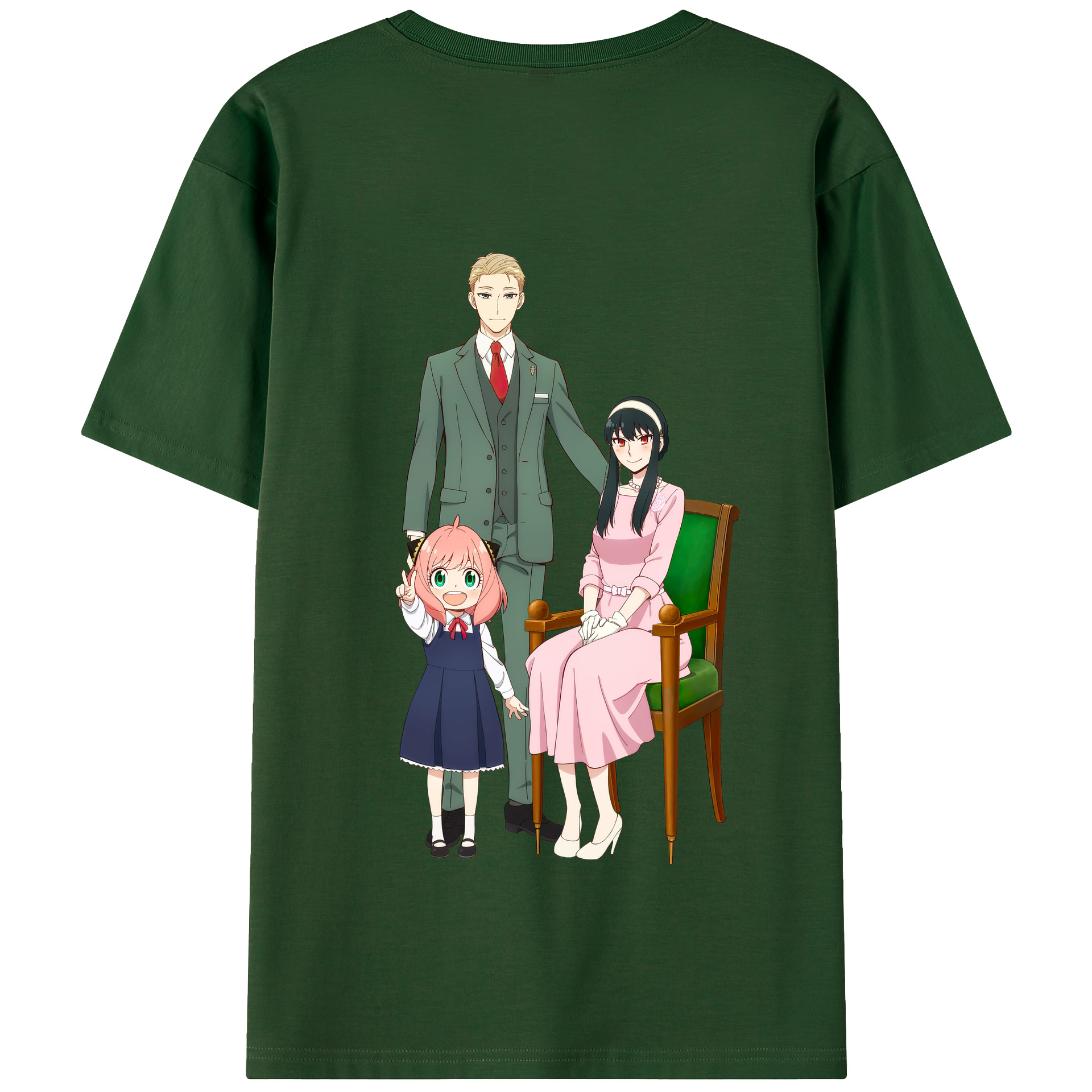 （画像用） SPY×FAMILY间谍家家酒 綿100％半袖Tシャツ（背面プリント）